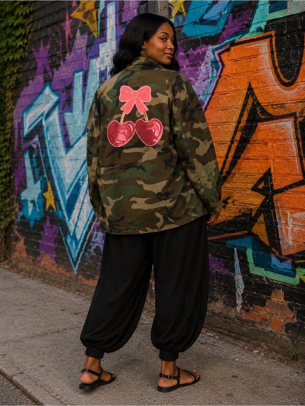 12. OOAK Custom Original Army Fatigue Jacket Ptp 23.5